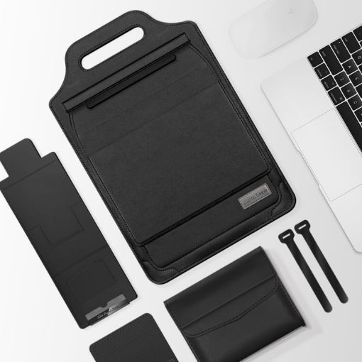 15" Multifunctional Mouse Pad Stand & Laptop Bag - Black - 1