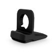 Black Silicone Charging Holder for Apple Watch - Secure & Stylish Stand - 3