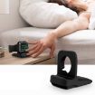 Black Silicone Charging Holder for Apple Watch - Secure & Stylish Stand - 6