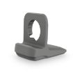 Grey Silicone Charging Holder for Apple Watch - Compact & Durable Design - 3