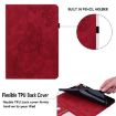 Samsung Galaxy Tab A7 10.4 2020 Butterfly Flower Leather Case Red - 6