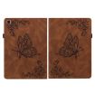 Samsung Galaxy Tab A7 10.4 2020 Butterfly Flower Leather Case Brown - 2