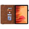 Samsung Galaxy Tab A7 10.4 2020 Butterfly Flower Leather Case Brown - 5
