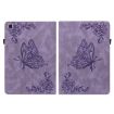 Samsung Galaxy Tab A7 10.4 2020 Butterfly Flower Leather Case Purple - 2