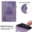 Samsung Galaxy Tab A7 10.4 2020 Butterfly Flower Leather Case Purple - 6