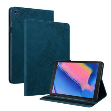 Samsung Tab A 8.0 2019 T290/T295/T297 Blue Butterfly Flower Case - 1
