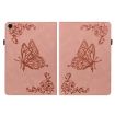 Samsung Galaxy Tab A8 10.5 2021 Butterfly Flower Leather Case Rose Gold - 2