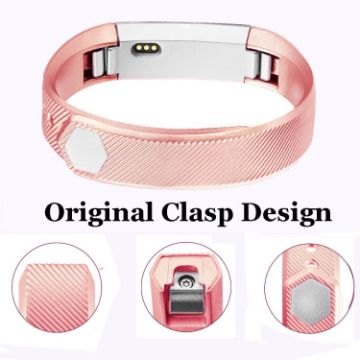 FITBIT Alta Rose Gold Metallic Strap - Elegant Replacement Band - 1