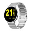S30 Smart Wristband 1.28" TFT Screen, Temp & Sleep Monitor (Silver Steel) - 1