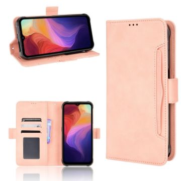Ulefone Power Armor 14/14 Pro Pink Leather Case with Card Slots - 1