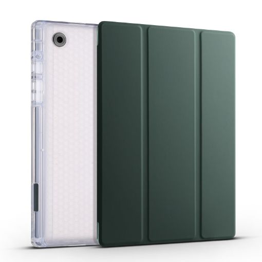 Samsung Galaxy Tab A8 X200 Dark Green TPU Leather Tablet Case - 1