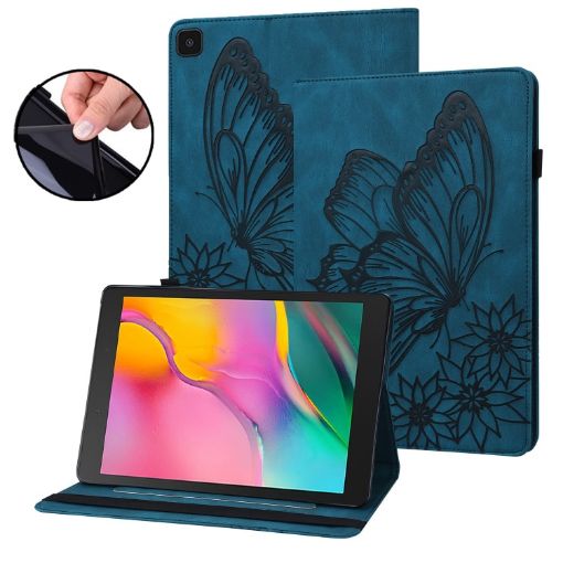 Samsung Galaxy Tab A 8.0 2019 T290/T295 Butterfly Leather Case Blue - 1