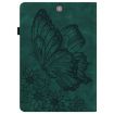 Samsung Galaxy Tab S2 9.7 T810/T815 Green Butterfly Leather Case - 3
