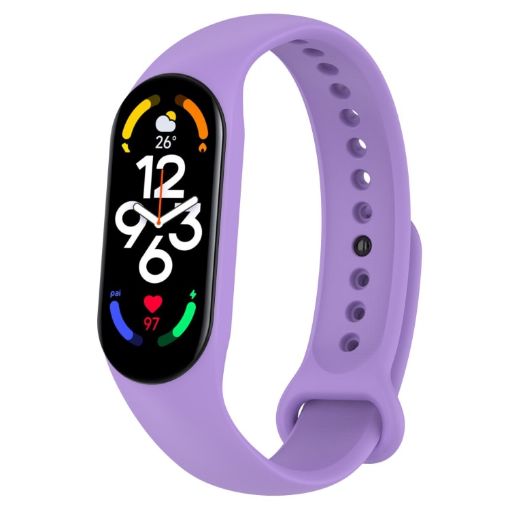 Xiaomi Mi Band 7/6/5/Amazfit Band 5 Silicone Watch Band - Lavender Purple - 1