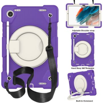 Samsung Galaxy Tab A8 10.5 2021 Full Body Case with Holder & Strap - 1