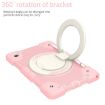 Samsung Galaxy Tab A8 10.5 2021 Pink Full Body Case with Holder & Strap - 4