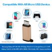 USB-C Female to Micro USB Male Adapter 5 Pack - Random Delivery - 6