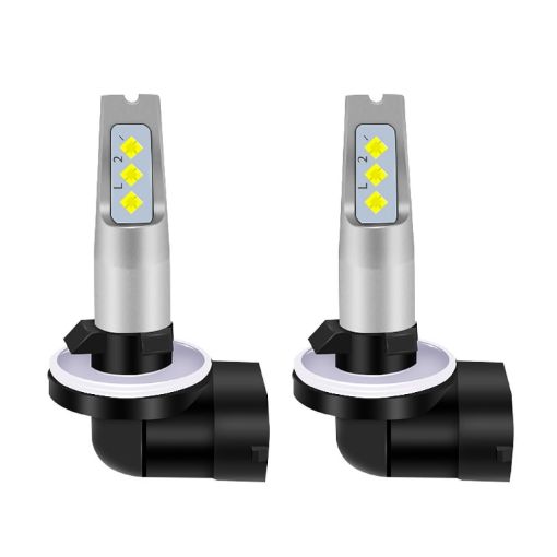 881 DC 12V-24V 12W 1800LM Car LED Fog Light Pair - Ice Blue - 1