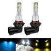 1 Pair 9006 Car LED Fog Light 12V-24V 12W 1800LM Ice Blue - 2