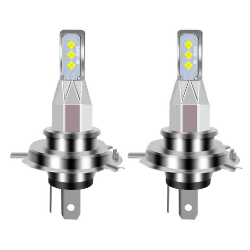 H4 Car LED Fog Light Pair 12V-24V 12W 1800LM Ice Blue - 1