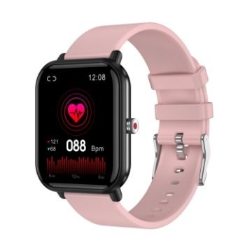 Q9 Pro Smart Watch - 1.7" HD Screen, Temp & Heart Rate Monitor (Pink) - 1