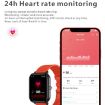 Q9 Pro Smart Watch - 1.7" HD Screen, Temp & Heart Rate Monitor (Orange) - 3