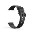 Huawei Watch Fit 2 Black Silicone Band - Solid Color Replacement Strap - 3