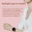 AK35 Smart Watch - 1.32" IPS Screen, Sleep & Blood Oxygen Monitoring, Pink Band - 4