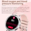 AK35 Smart Watch - 1.32" IPS Screen, Sleep & Blood Oxygen Monitoring, Silver Band - 3