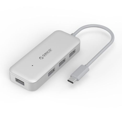 ORICO TC4U-U3 Silver Type-C to USB 3.0 4-Port Expansion HUB - 1