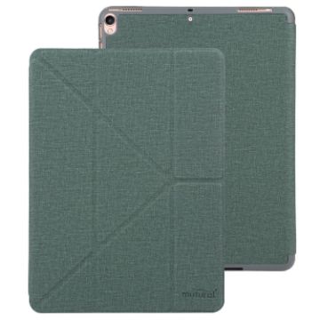 Mutural King Kong Series Leather Tablet Case for iPad Pro 10.5 (Green) - 1