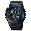 SKMEI 1857 Blue Waterproof Electronic Watch with Stainless Steel Buckle - 1