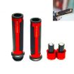 Red Motorcycle Hand Grip Cover Handlebar Set - Modification Accessories - 1