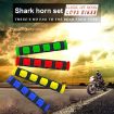 Motorcycle Handlebar Grip Covers Red - 2 PCS PVC Horn Shape Accessories - 7