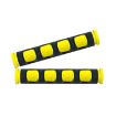 Motorcycle Handlebar Grip Covers Set - Yellow PVC Horn Shape, 2 PCS - 2