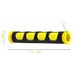 Motorcycle Handlebar Grip Covers Set - Yellow PVC Horn Shape, 2 PCS - 3