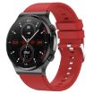 E300 Smart Health Watch, 1.32" Screen, Temp & ECG Monitor, Red Strap - 1