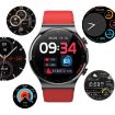 E300 Smart Health Watch: 1.32" Screen, ECG, Temp & BP Monitor (Black) - 3