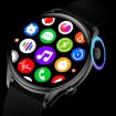 X5 Smart Health Watch: 1.32" Screen, Temp, ECG, BP Monitor (Black) - 5