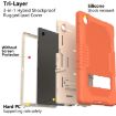 Samsung Galaxy Tab A8 10.5 2021 X200 Shockproof Case Orange - 3