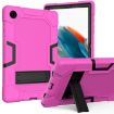 Samsung Galaxy Tab A8 10.5 2021 Case, Rose Red Black Silicone + PC - 1