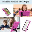 Samsung Galaxy Tab A8 10.5 2021 Case, Rose Red Black Silicone + PC - 6