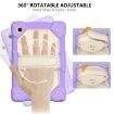 Samsung Galaxy Tab A8 10.5 2021 Case, Purple+Beige Silicone+PC Cover - 4