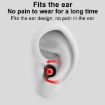 QKZ GJES 6-in-1 In-Ear Earphone Silicone Ear Caps White Red - 6