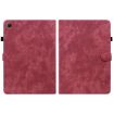 Samsung Galaxy Tab 8 10.5 Tiger Pattern Flip Leather Case Red - 2