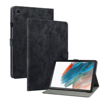 Samsung Galaxy Tab 8 10.5 Tiger Pattern Flip Leather Case (Black) - 1