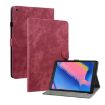 Samsung Galaxy Tab A 8.0 2019 Red Tiger Pattern Flip Leather Case - 1
