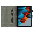 Samsung Galaxy Tab S9+ Brown Tiger Pattern Flip Leather Case - 3