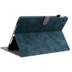 Samsung Galaxy Tab 9+ Tiger Pattern Flip Leather Case - Dark Blue - 5