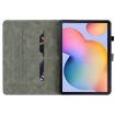 Samsung Galaxy Tab S5e T720/T725 Tiger Pattern Flip Leather Case Purple - 3